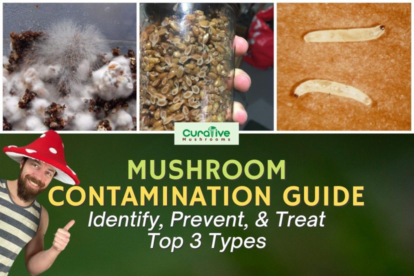 Mushroom Contamination Guide - Identify & Treat Top 3 Types - Curative Mushrooms
