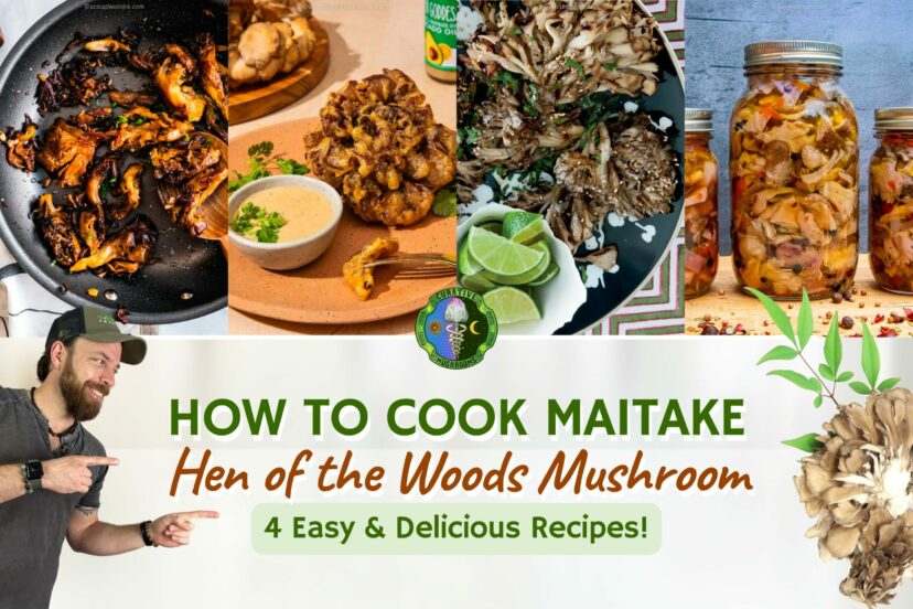 How To Cook Maitake Hen Of The Woods Mushroom - 4 Easy & Delicious Recipes - Sautéed, Fried, Grilled, Roasted, Pickled
