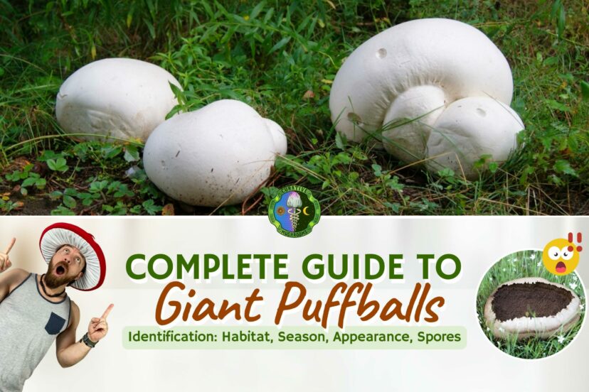 Complete Guide To Giant Puffball Mushrooms Identification - How To Identify Calvatia Gigantea - Habitat, Season, Appearance, Spores