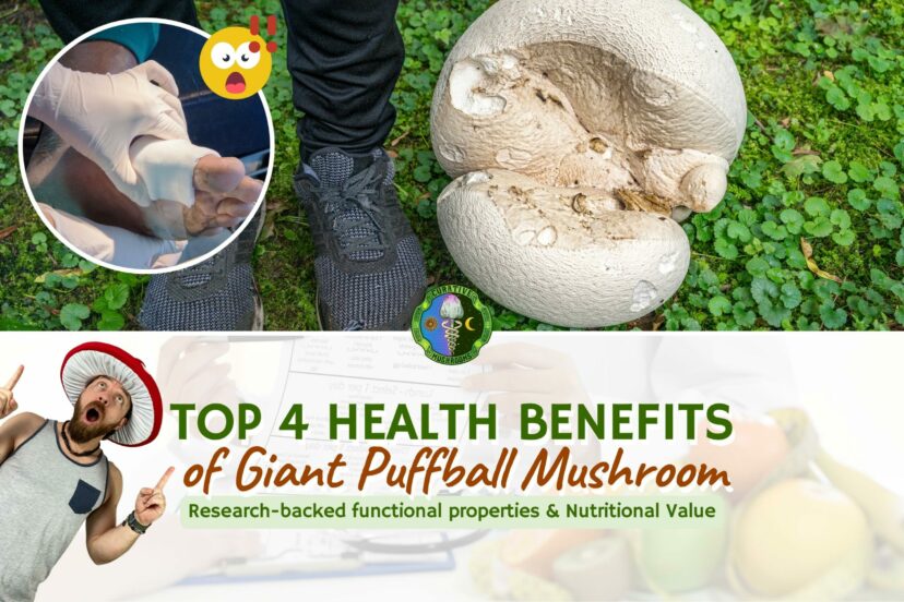 Top 4 Giant Puffball Mushroom Health Benefits - Giant Puffball Nutritional Value - Research-backed Wound Dressing, Anti-inflammatory, Anti-diabetic, Lung Cancer