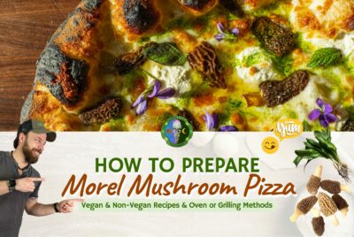 Vegan Non-Vegan Ramp Morel Mushroom Pizza Recipe - 5 Ways To Bake Morel Pizza - Obtain From Farmers' Markets, Specialty Grocery Stores, Online Retail, Foraging - Oven, Skillet, Microwave, Toaster, Grill